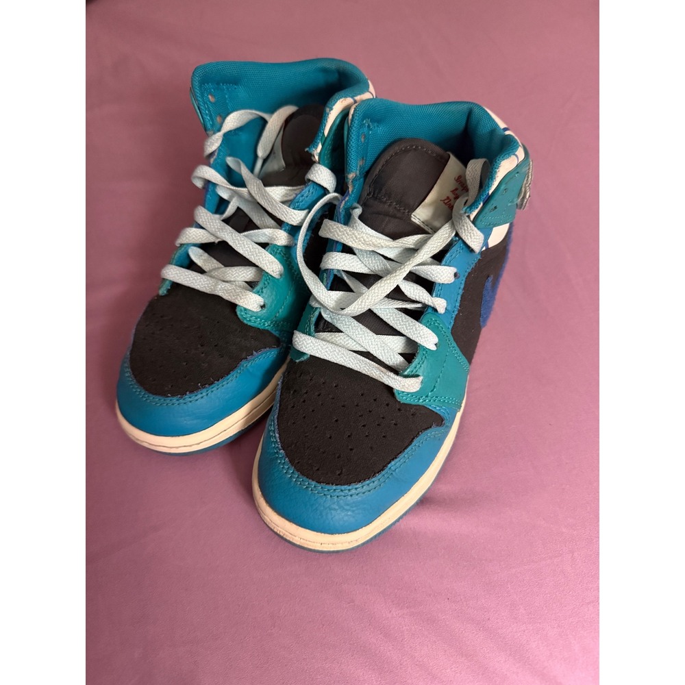 Nike Air Jordan 4y Mid Teal Black Blue Sail 554724-063 Mens Basketball Shoes